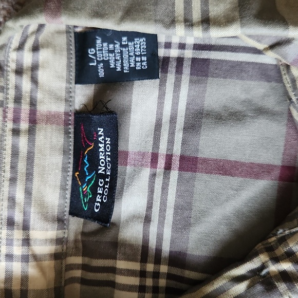 Greg Norman Lightweight Plaid Jacket Size Large - Picture 4 of 6